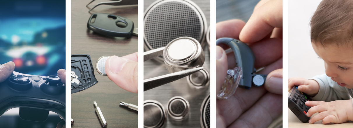 Assorted button batteries